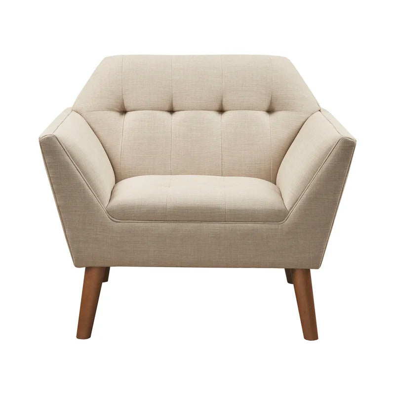 1 Seater Sofa Set 38'' Wide Tufted Armchair