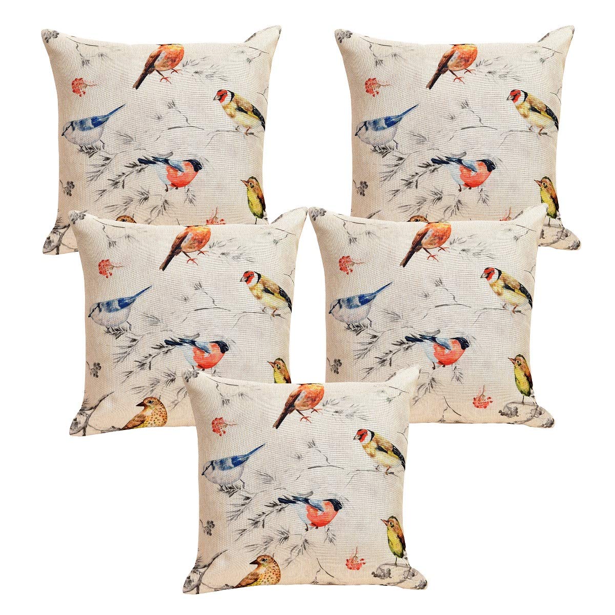 Cushion Covers: 5 Decorative Hand Made Jute Throw/Pillow Cushion Covers