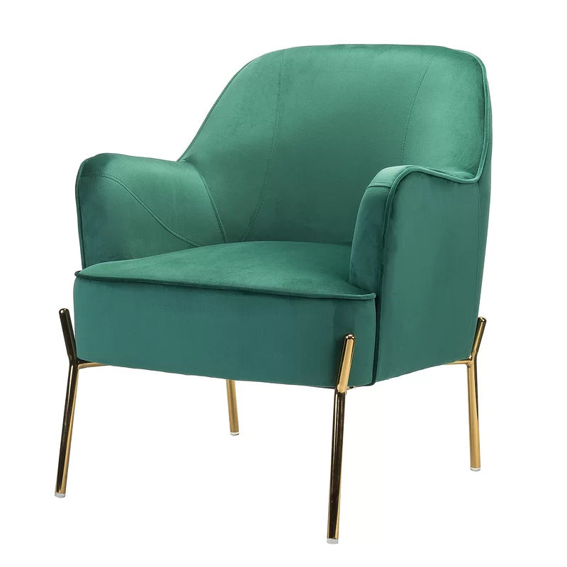 1 Seater Sofa Set : BEN 26'' Wide Velvet Armchair