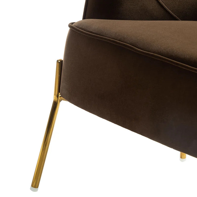 1 Seater Sofa Set : BEN 26'' Wide Velvet Armchair