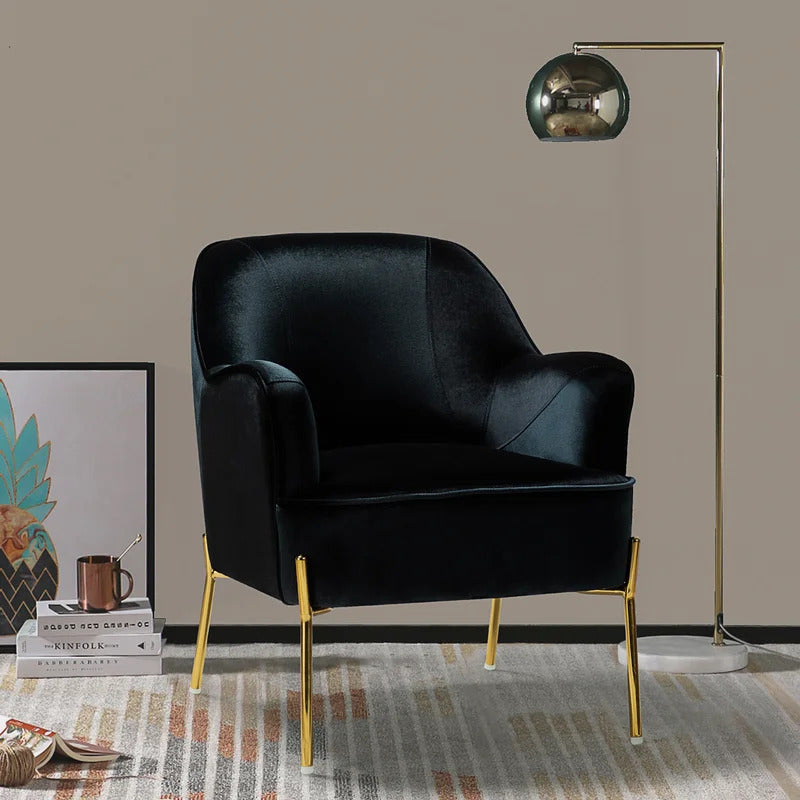 1 Seater Sofa Set : BEN 26'' Wide Velvet Armchair