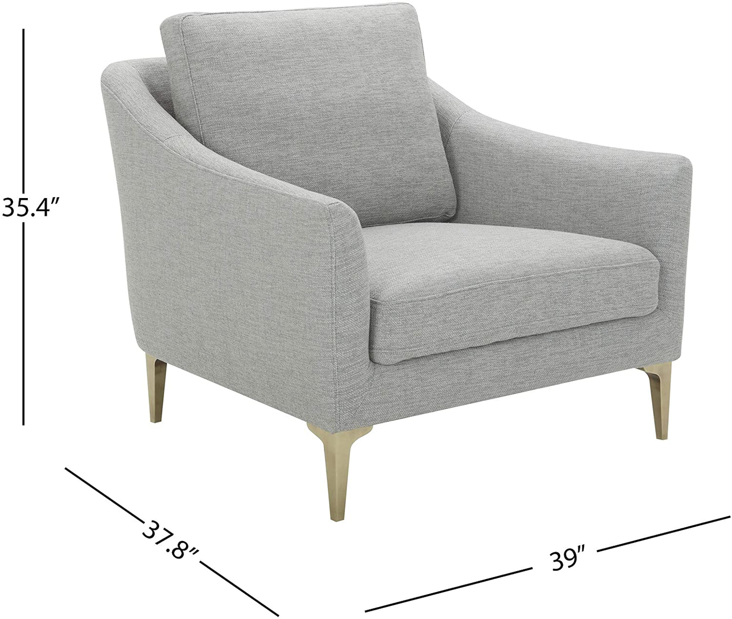 Sofa Chair: Blue, Cognac Leatherette, Grey Leatherette, Light Grey