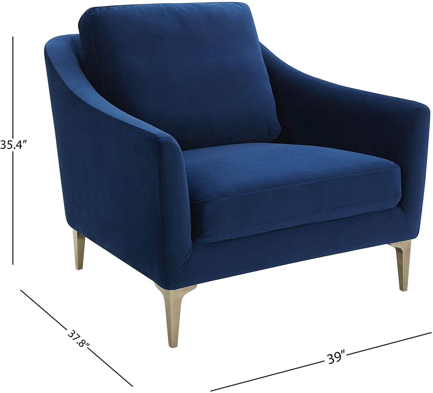 Sofa Chair: Blue, Cognac Leatherette, Grey Leatherette, Light Grey