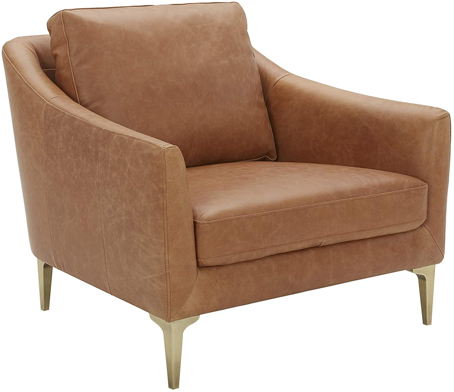 Sofa Chair: Blue, Cognac Leatherette, Grey Leatherette, Light Grey