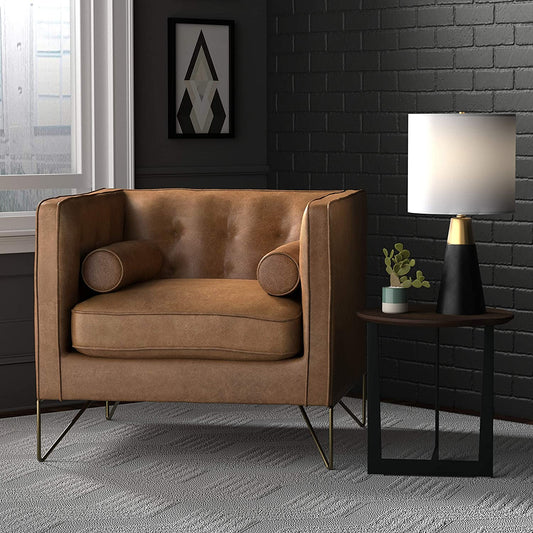 Sofa Chair: Cognac Leatherette, Emerald, Grey Leatherette, Teal Sofa Set
