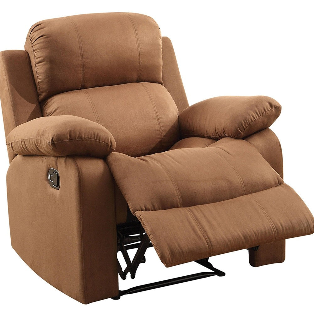 Recliners:- Fabric Recliner And Massage Chairs In Chocolate Brown