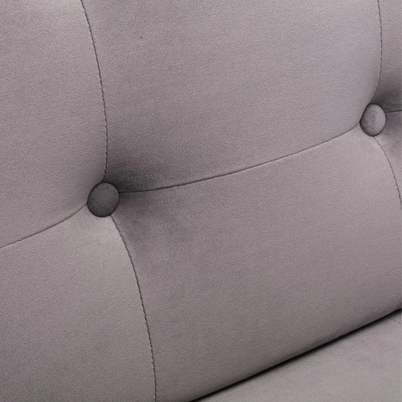 1 Seater Sofa Set : JOI 25.2'' Wide Tufted Velvet Armchair