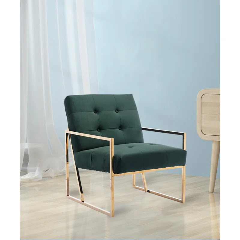 1 Seater Sofa Set : JOI 25.2'' Wide Tufted Velvet Armchair
