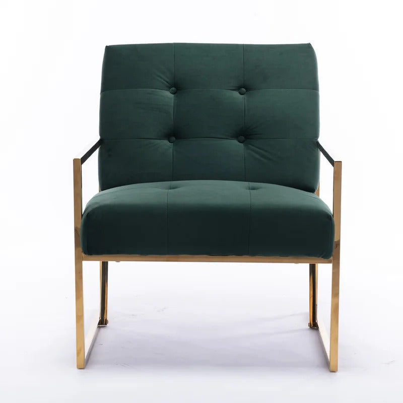 1 Seater Sofa Set : JOI 25.2'' Wide Tufted Velvet Armchair