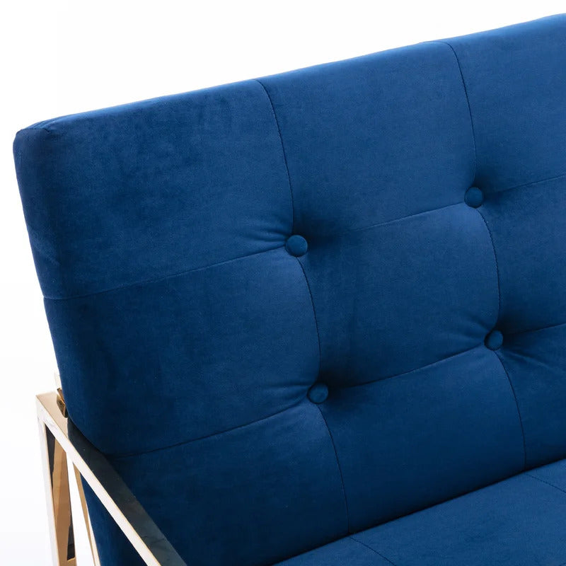 1 Seater Sofa Set : JOI 25.2'' Wide Tufted Velvet Armchair