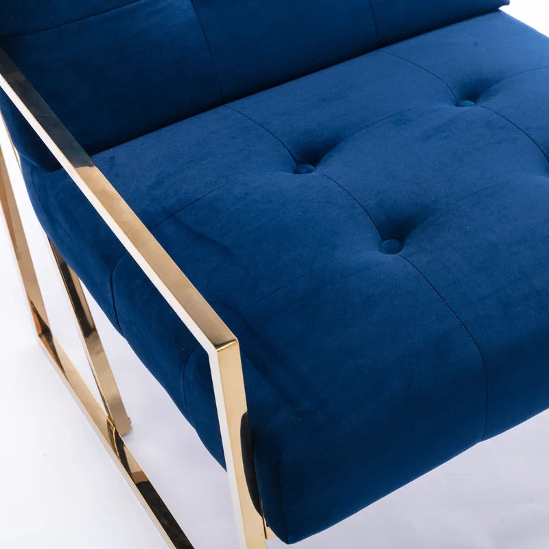 1 Seater Sofa Set : JOI 25.2'' Wide Tufted Velvet Armchair