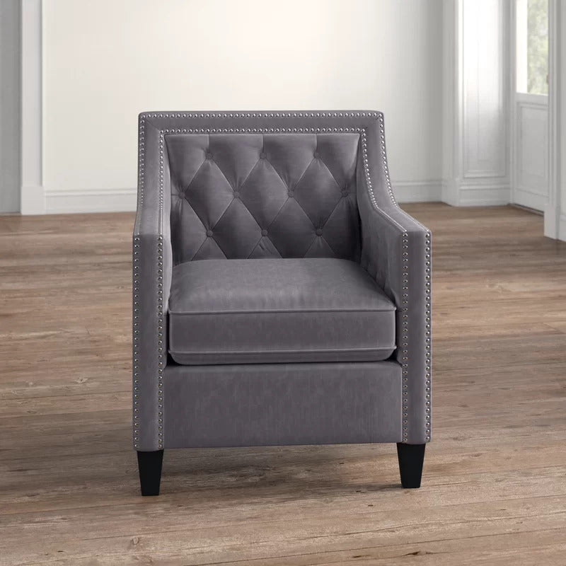 1 Seater Sofa Set : RIYA 29'' Wide Tufted Armchair