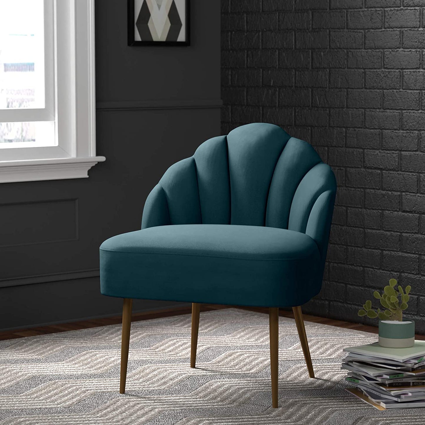 Sofa Chair: Rose, Teal Sofa Set