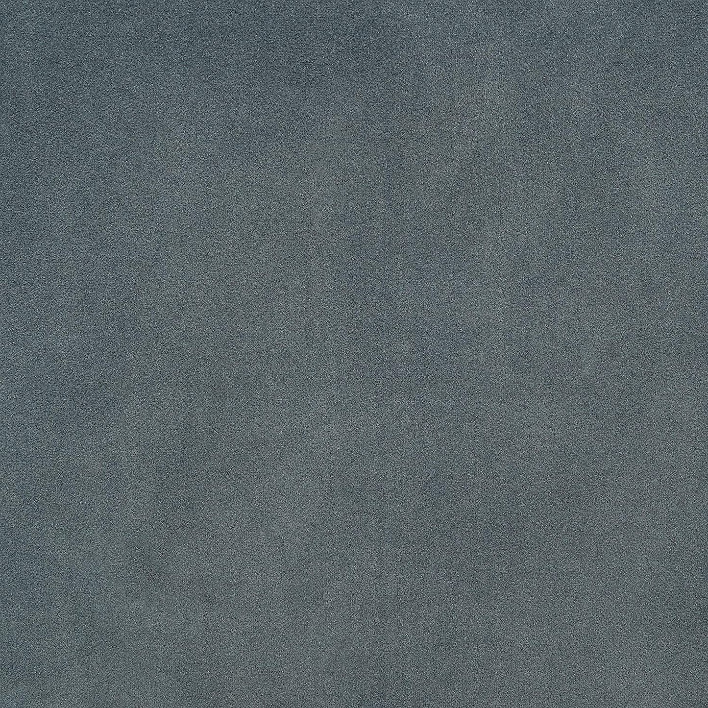 Sofa Chair: Slate Blue Velvet Chair with Arms