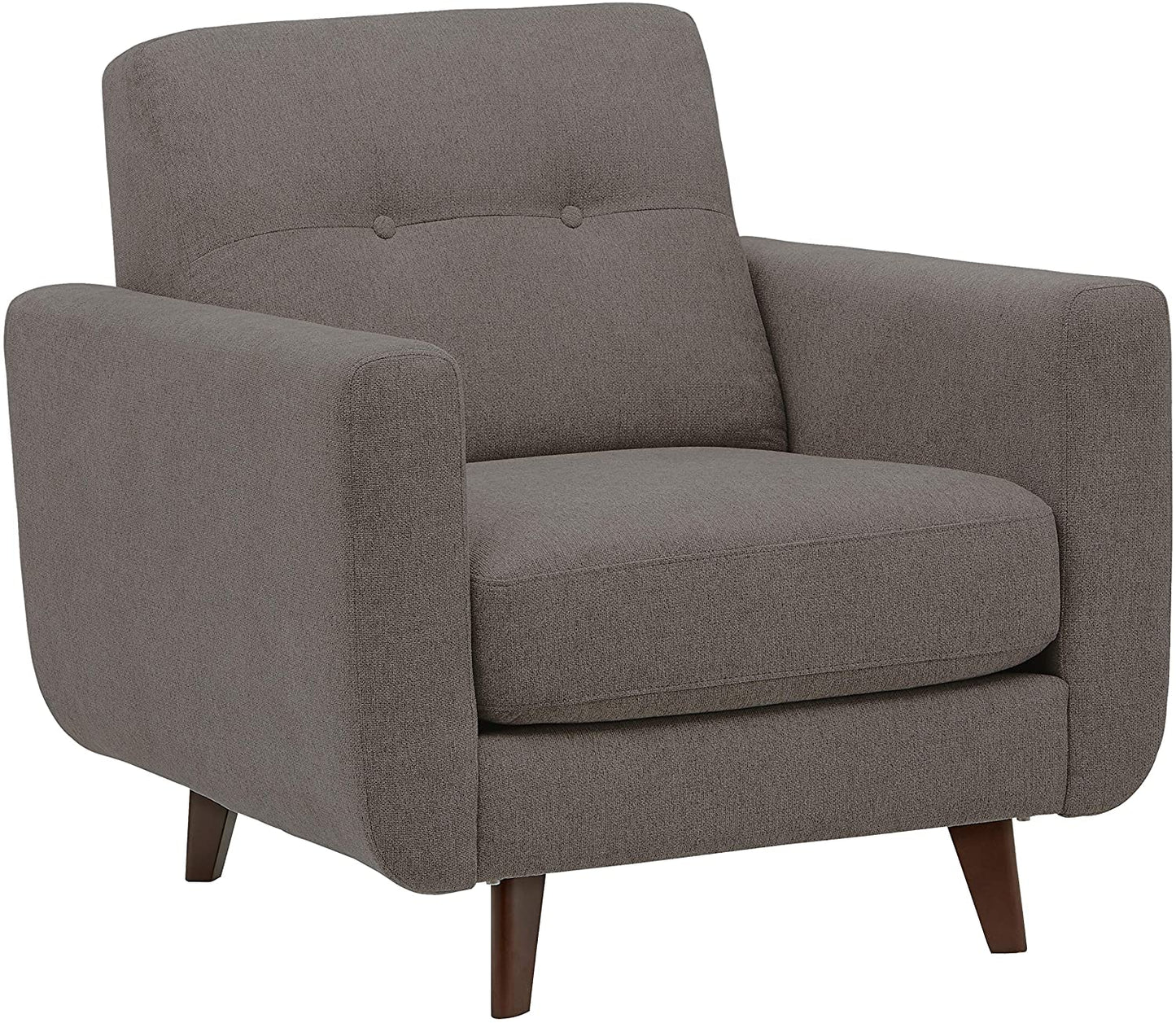 Sofa Chair : Storm Grey Armchair with Tapered Legs