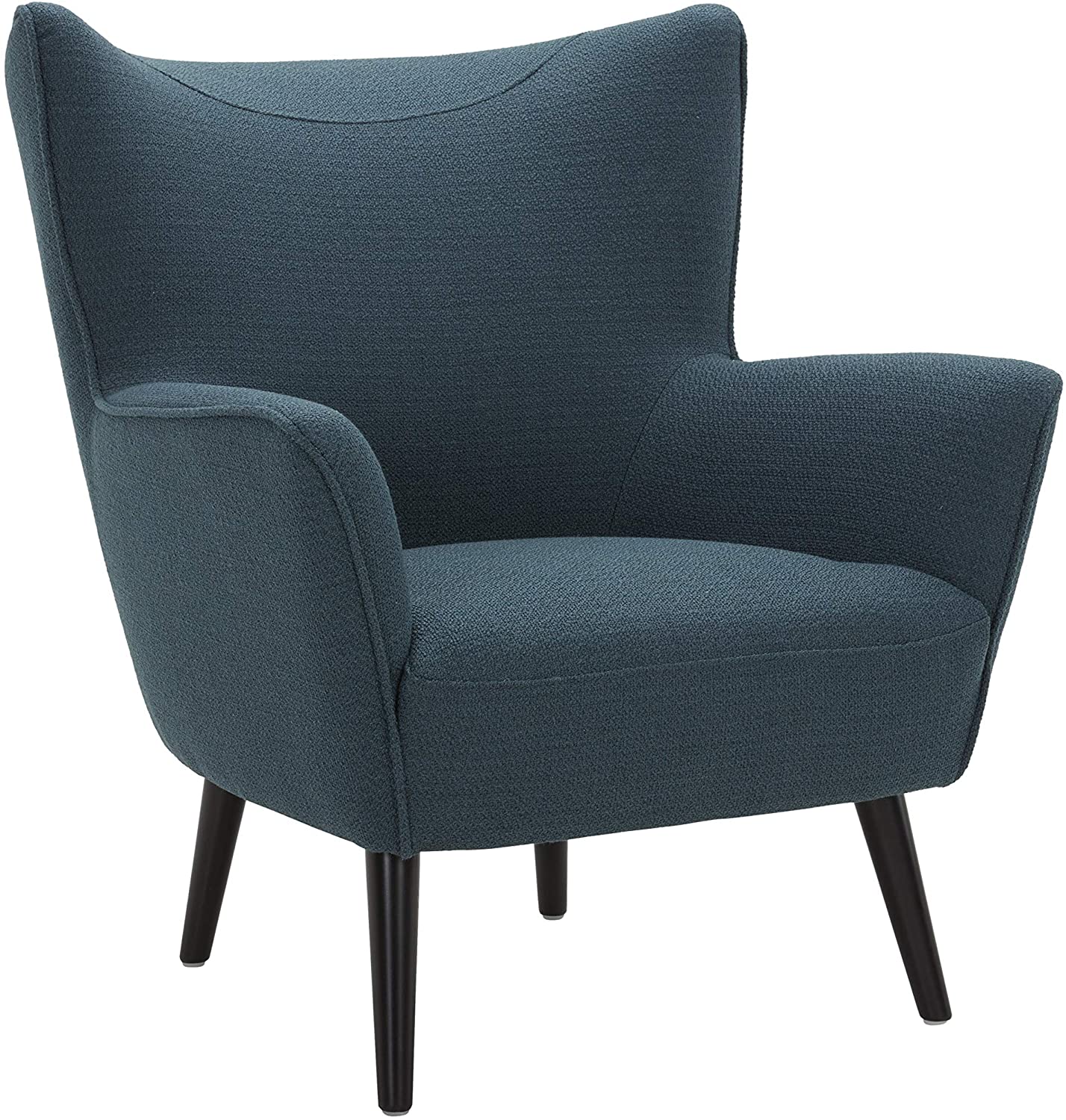 Sofa Chair : Teal Armchair with Tapered Legs