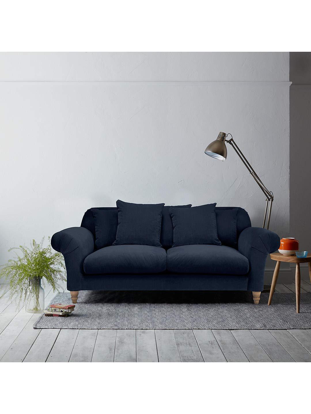 2 Seater Sofa : Clever Velvet Fabric Sofa Set, (Blue)