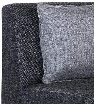 2 Seater Sofa :- Delta Fabric Sofa Set ( Dark Grey)