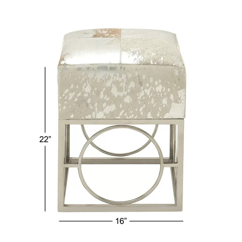 Seating Stool: 22'' Tall Stainless Steel Accent Stool