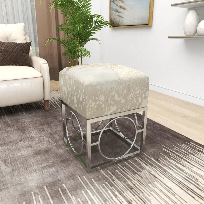 Seating Stool: 22'' Tall Stainless Steel Accent Stool