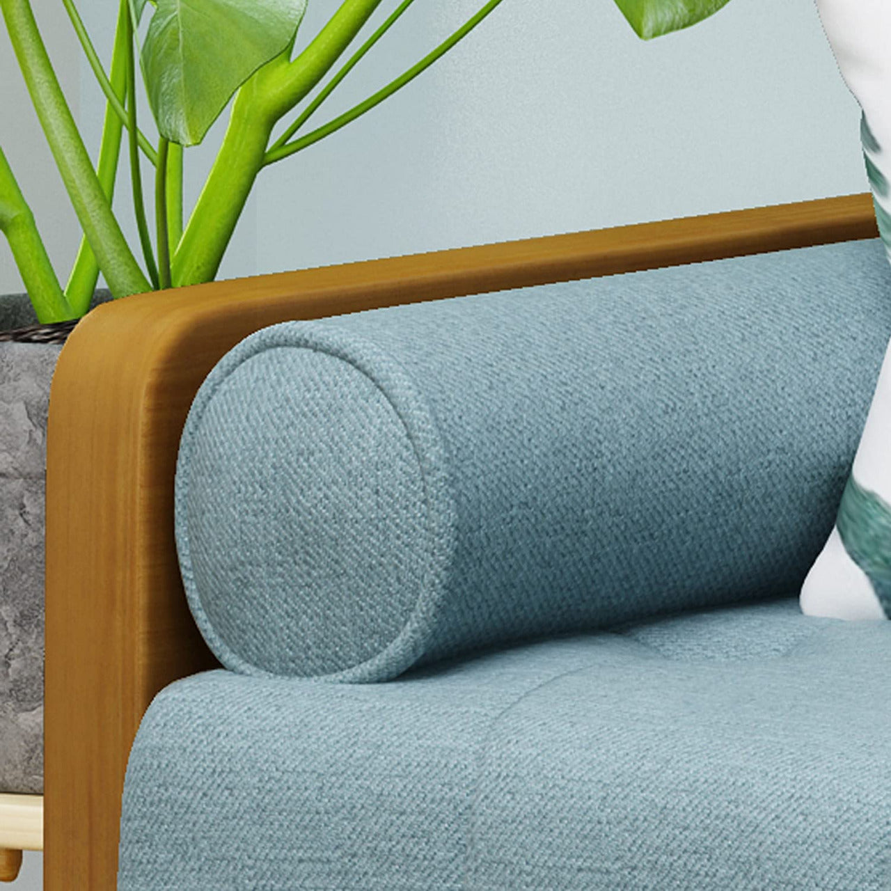 2 Seater Sofa : DEV Fabric Sofa(Blue)