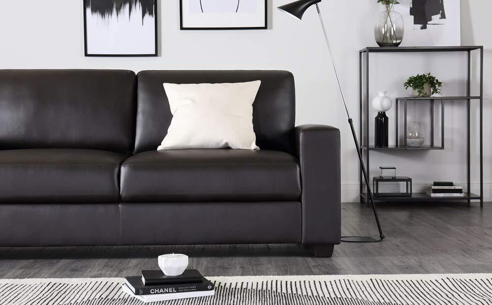 2 Seater Sofa : Brown Leatherette Sofa Set