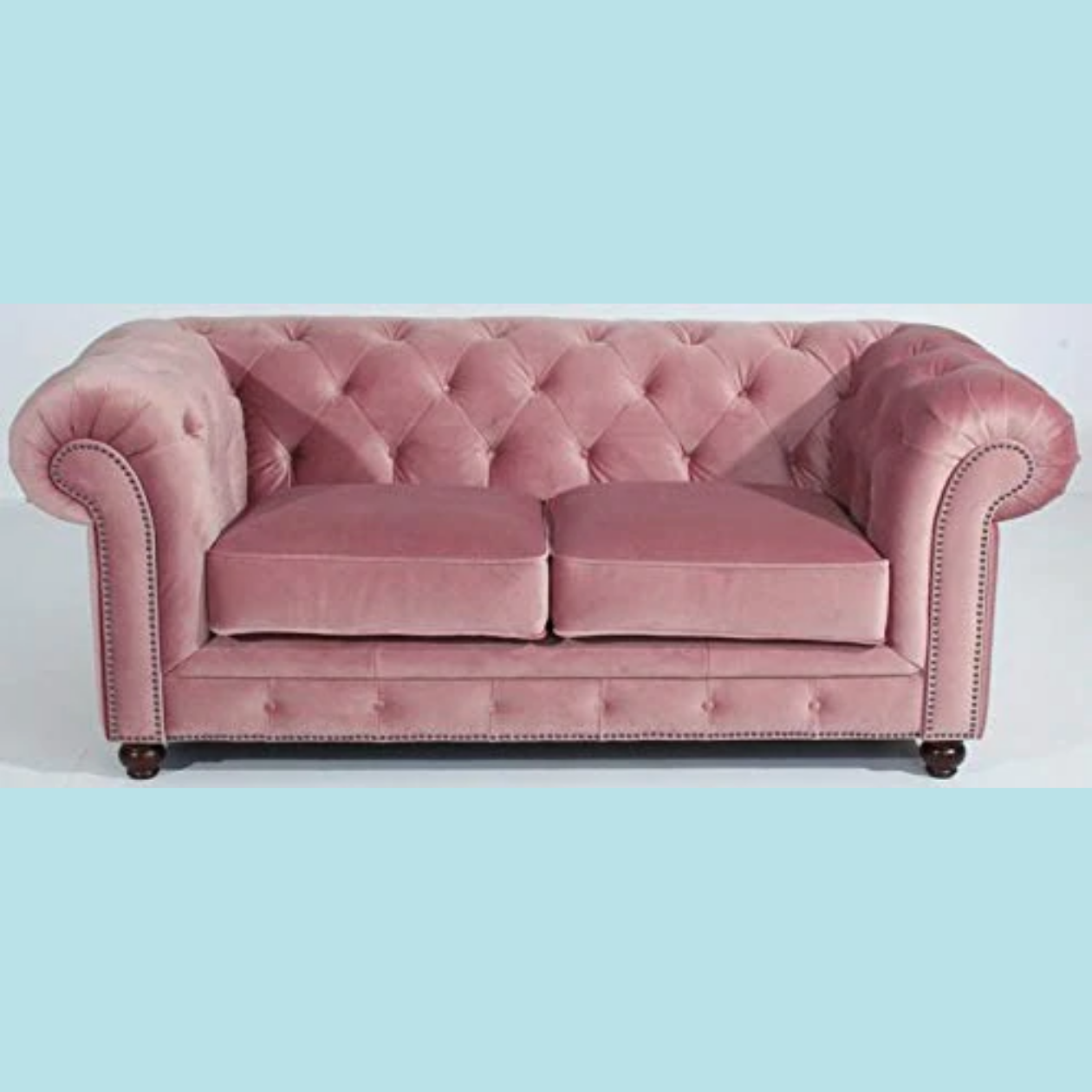 2 Seater Sofa :- Jaguar Hardwood Fabric Sofa Set (Pink)