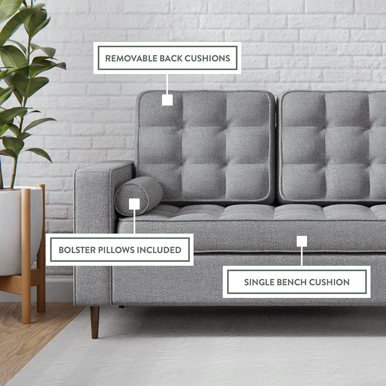 2 Seater Sofa : Faux Leatherette Sofa Set, Multicolour Options