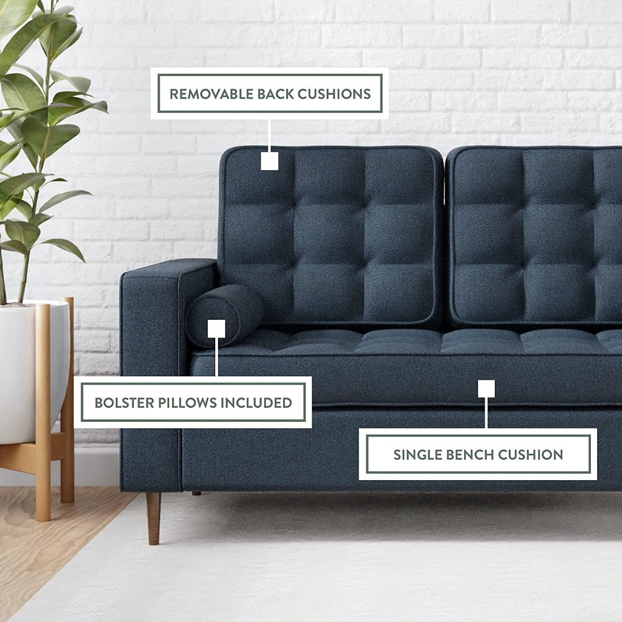 2 Seater Sofa : Faux Leatherette Sofa Set, Multicolour Options