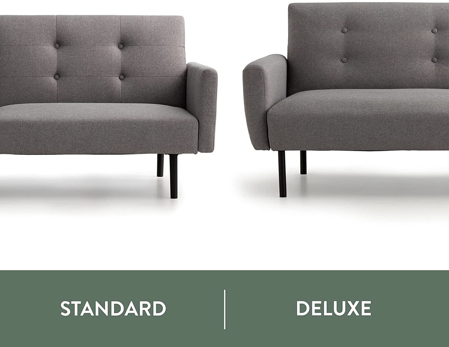 2 Seater Sofa : Black Faux Leatherette Sofa Set