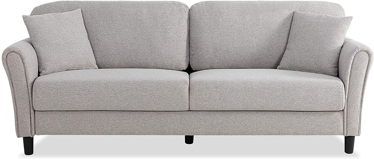 2 Seater Sofa : Deep Seat Sofa Loveseat Furniture ( Light Grey )