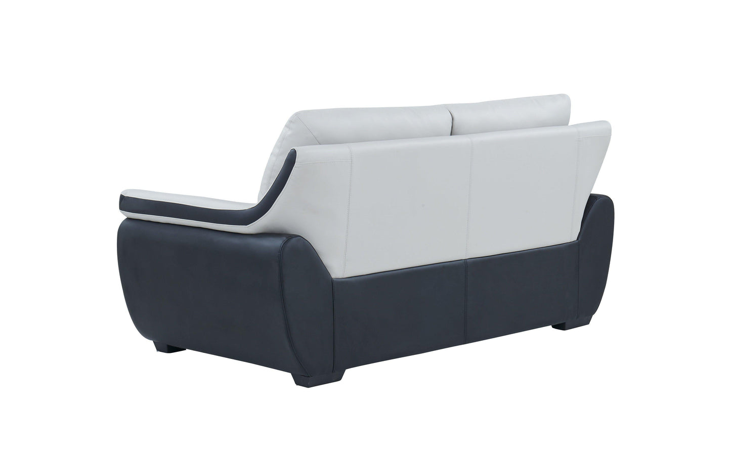 2 Seater Sofa Set:- Fabric Sofa Set (White and Black)