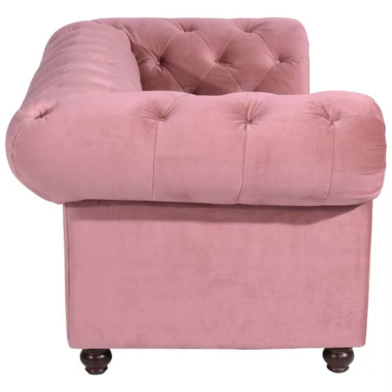 2 Seater Sofa :- Jaguar Hardwood Fabric Sofa Set (Pink)