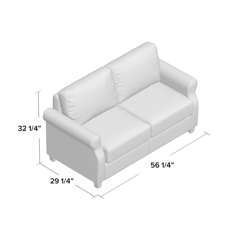 2 Seater Sofa : Loveseat Sofa Beige