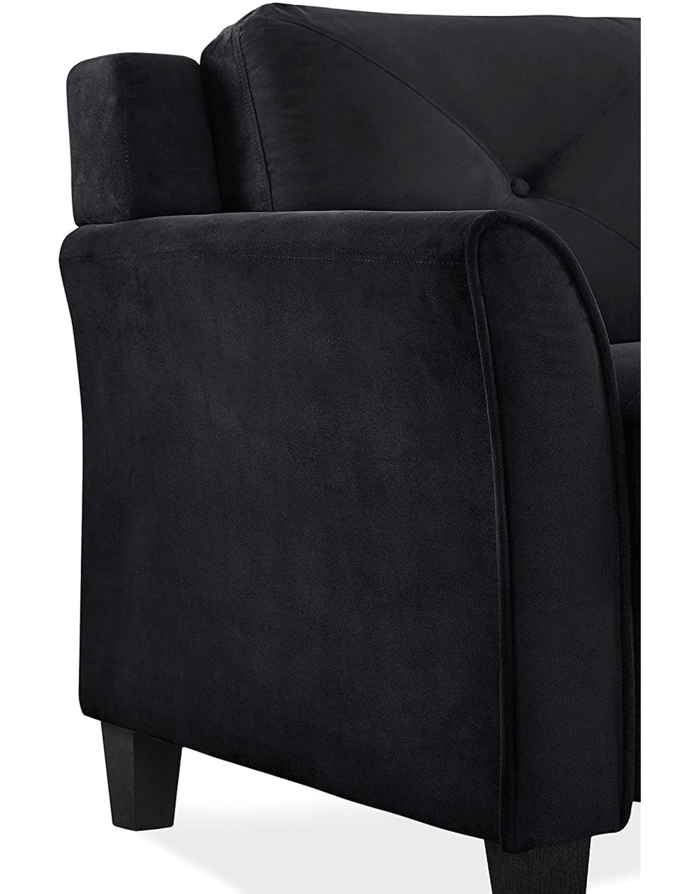 2 Seater Sofa Set Love seat (Black)