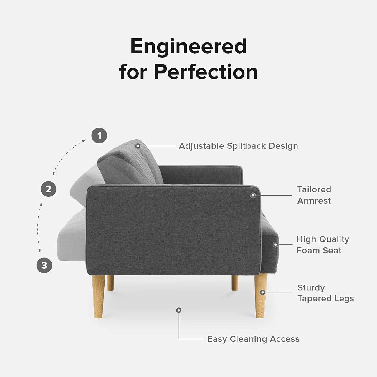 2 Seater Sofa Set : Small RIO Sofa for Living Room