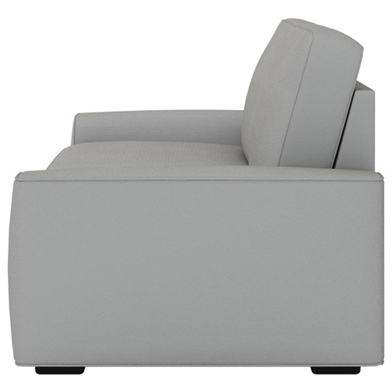 2 Seater Sofa :- Sydney Fabric Sofa Set (Light Grey)