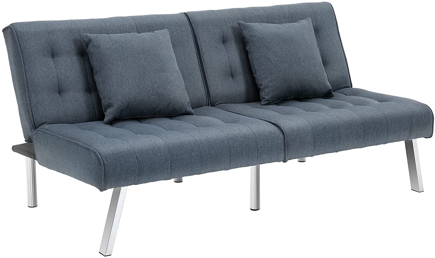 2 Seater Sofa : White & Grey Sofa Set