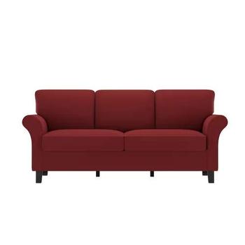3 Seater Sofa Set:- Lifestyle Fabric Sofa Set (Maroon)