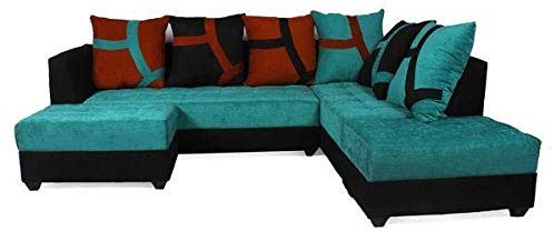 L Shape Sofa Set:- Fabric Sectional Sofa Set