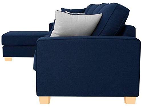 L Shape Sofa Set:- Fabric Sofa Set (Blue)