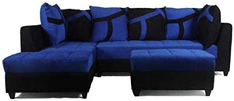 L Shape Sofa Set:- Fabric Sectional Sofa Set