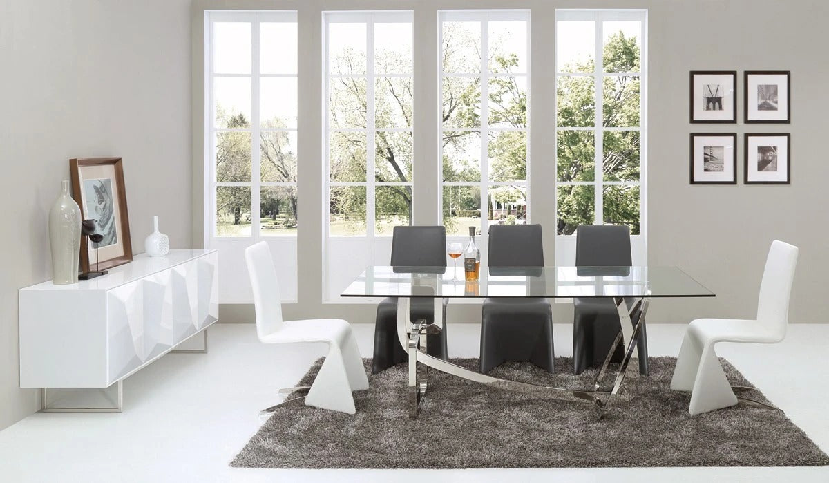 Dining Table: Glass Dining Table
