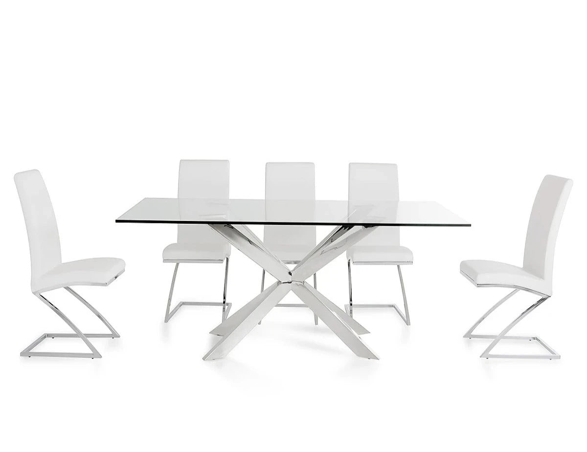 Dining Table: james Glass Dining Table