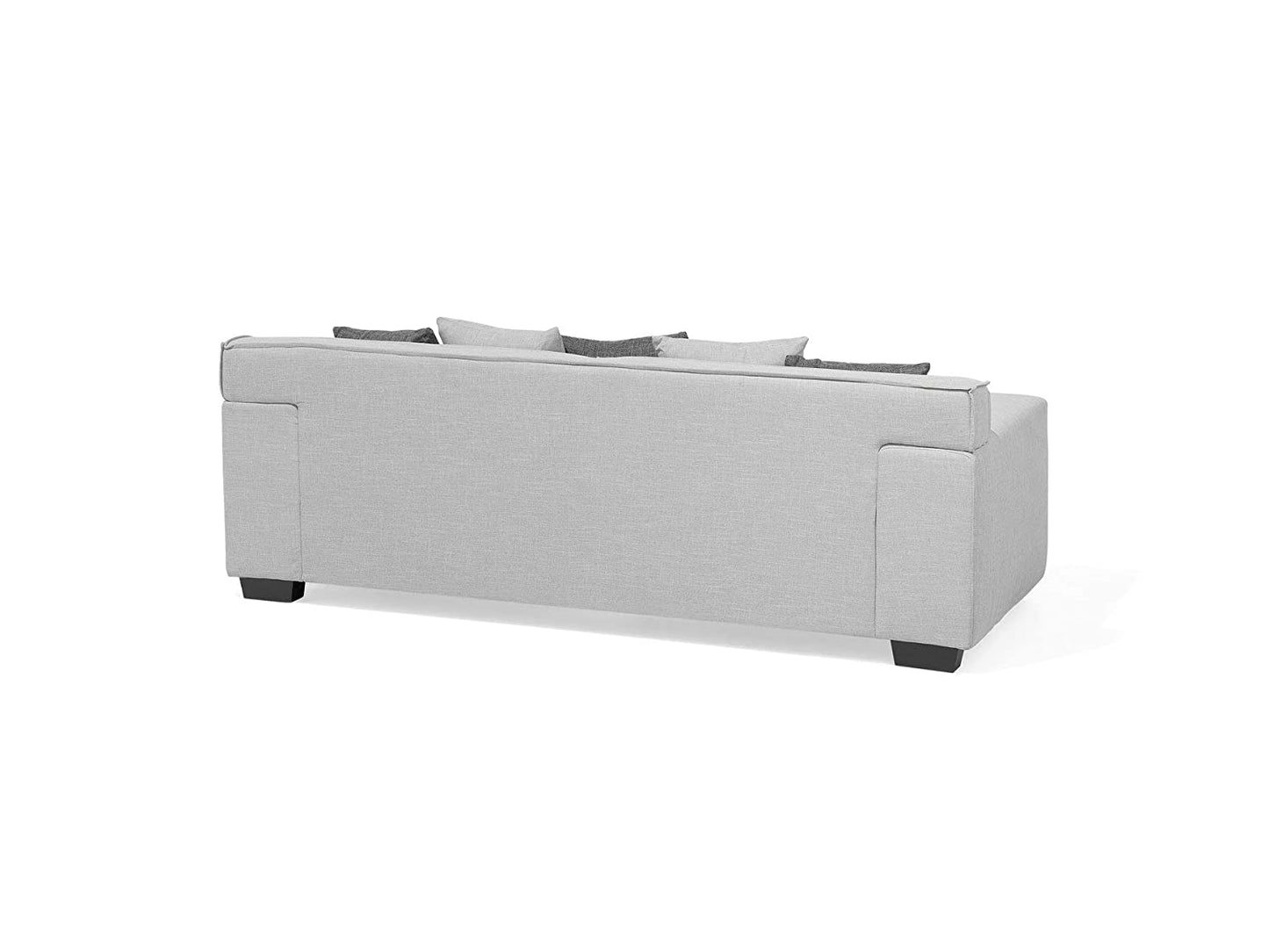 3 Seater Sofa:- Alden Fabric Sofa Set (Light Grey)