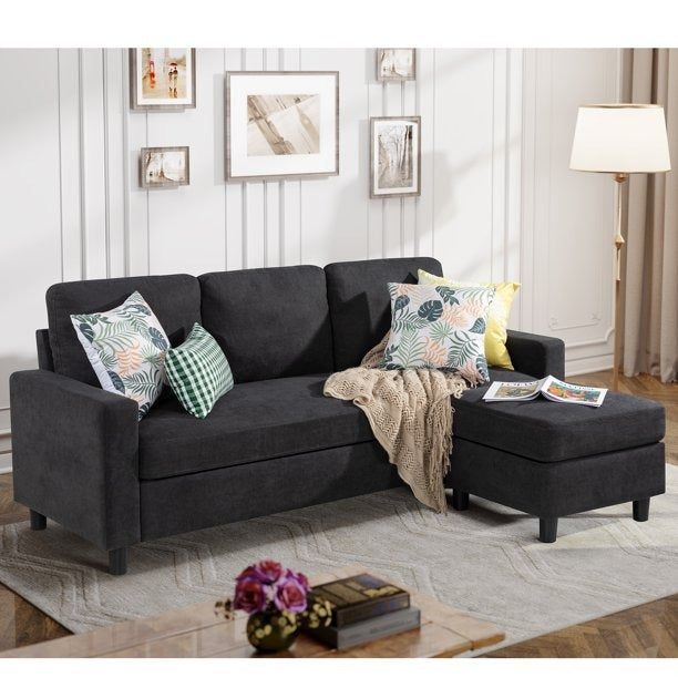 3 Seater Sofa : L-Shaped Convertible Sofa Set