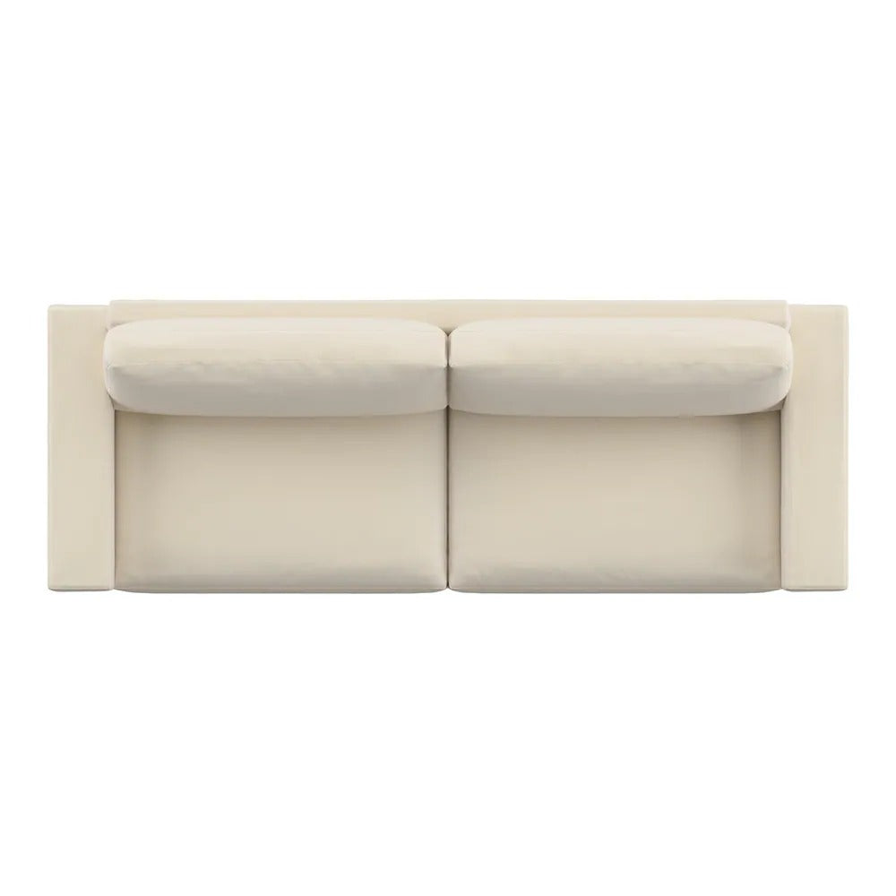 3 Seater Sofa Set:- Fabric Office Sofa Set (Cream)