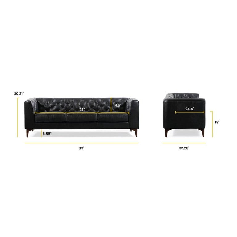 3 Seater Sofa : Leatherette Sofa Set