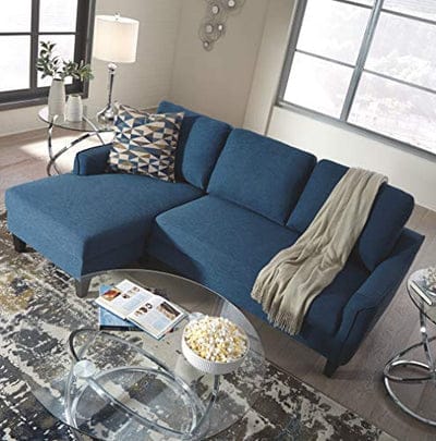3 Seater Sofa : Upholstered Office Sofa Chaise Sleeper (Grey)