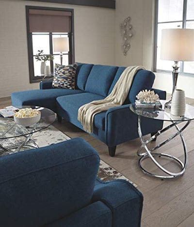 3 Seater Sofa : Upholstered Office Sofa Chaise Sleeper (Grey)